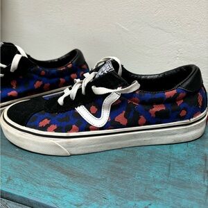 Vans leopard print shoes